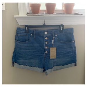 NWT MADEWELL High-Rise Denim Shorts